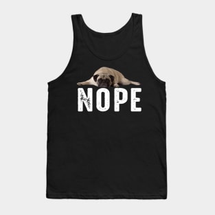 Curls Dog NOPE Pug Dreams, Stylish Statement Tee Collection Tank Top